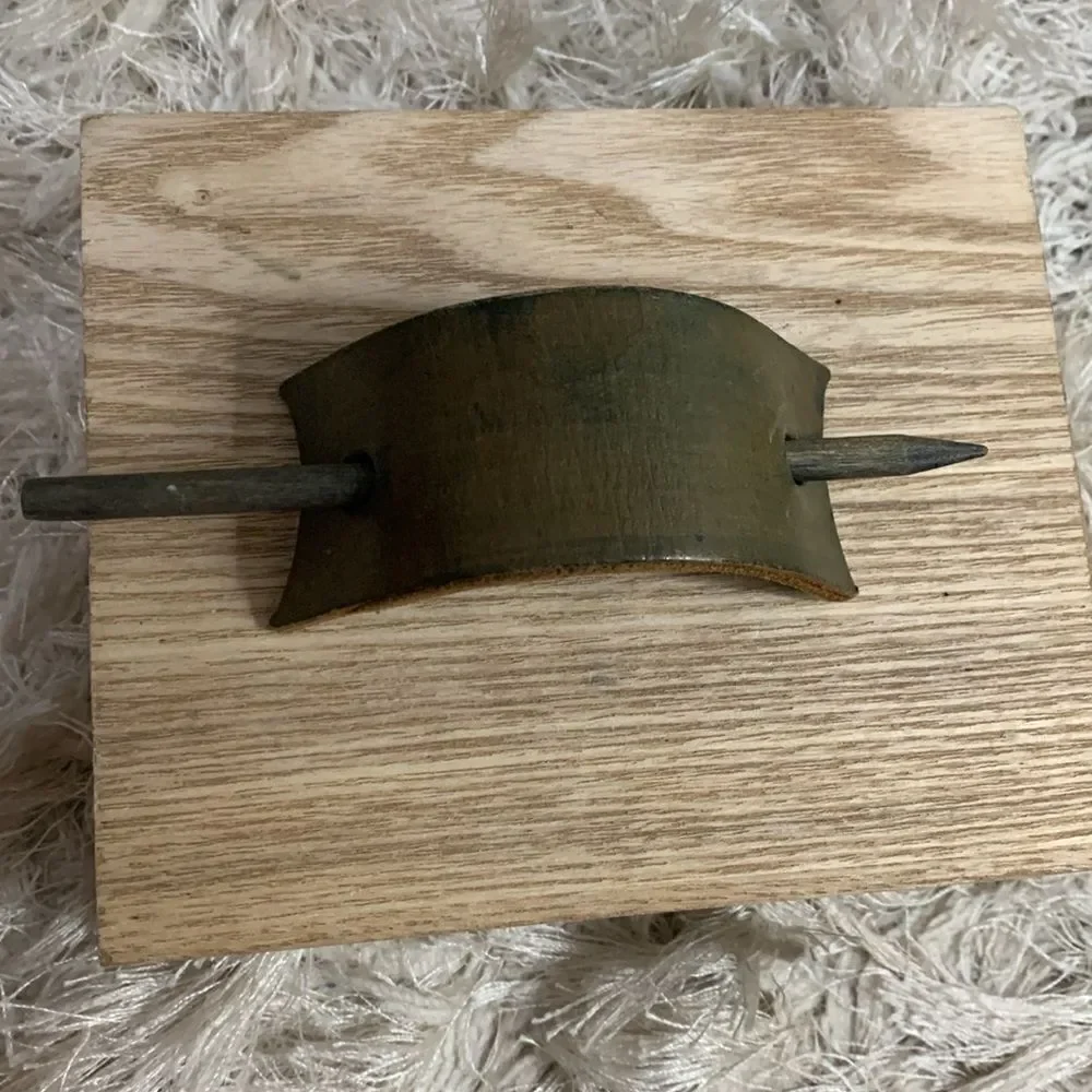 Leather Stick Barrettes Bundle Of Two‎
